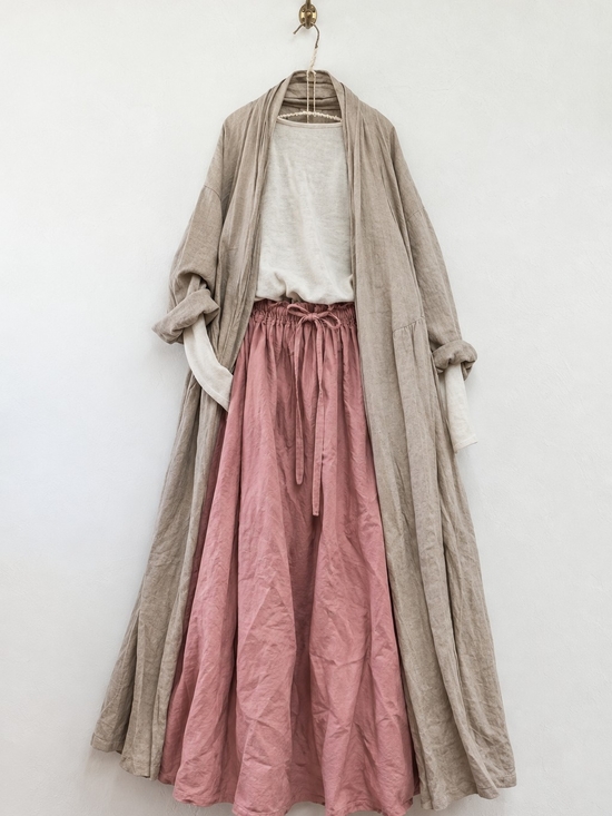 Ragged Dresses & Skirts - Ragged Full A-Line Skirt in Dusty  Rose LAGENLOOK Mori Romantic Jupe Ample 10